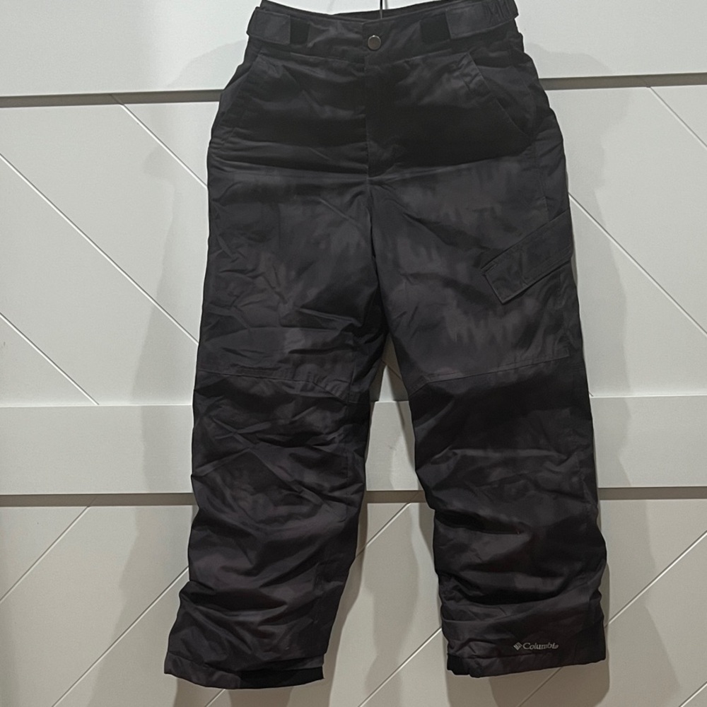 Columbia Kids Black and Gray Snow Pants Boys Size Medium (10/12)